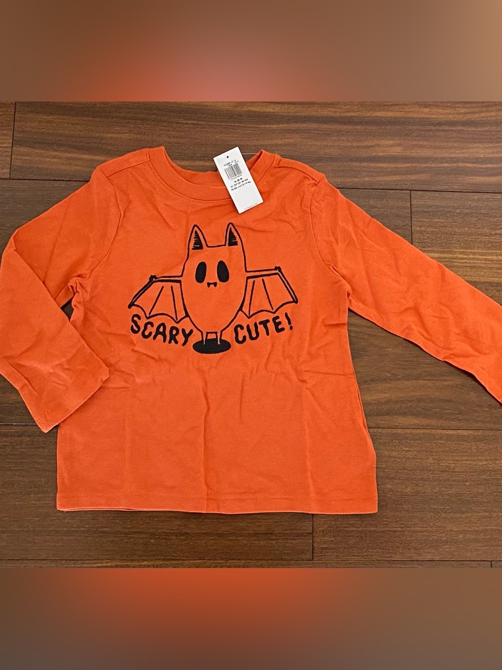 🔶3 for $18🔶 Kids 'Scary Cute' Bat Graphic Long-Sleeve Shirt